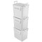 3-Pack Storage Bins PP Plastic Stackable Containers 32 Qt White Kitchen Laundry Closet